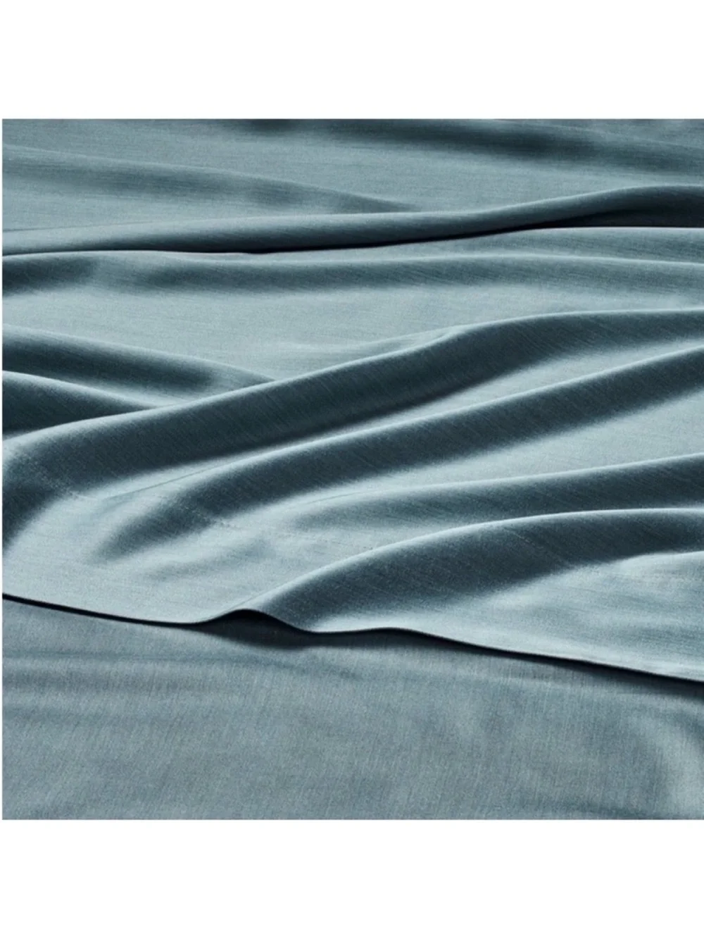 NWT Queen 400 Thread Count Rayon from Bamboo Sheet Set Light Teal Blue